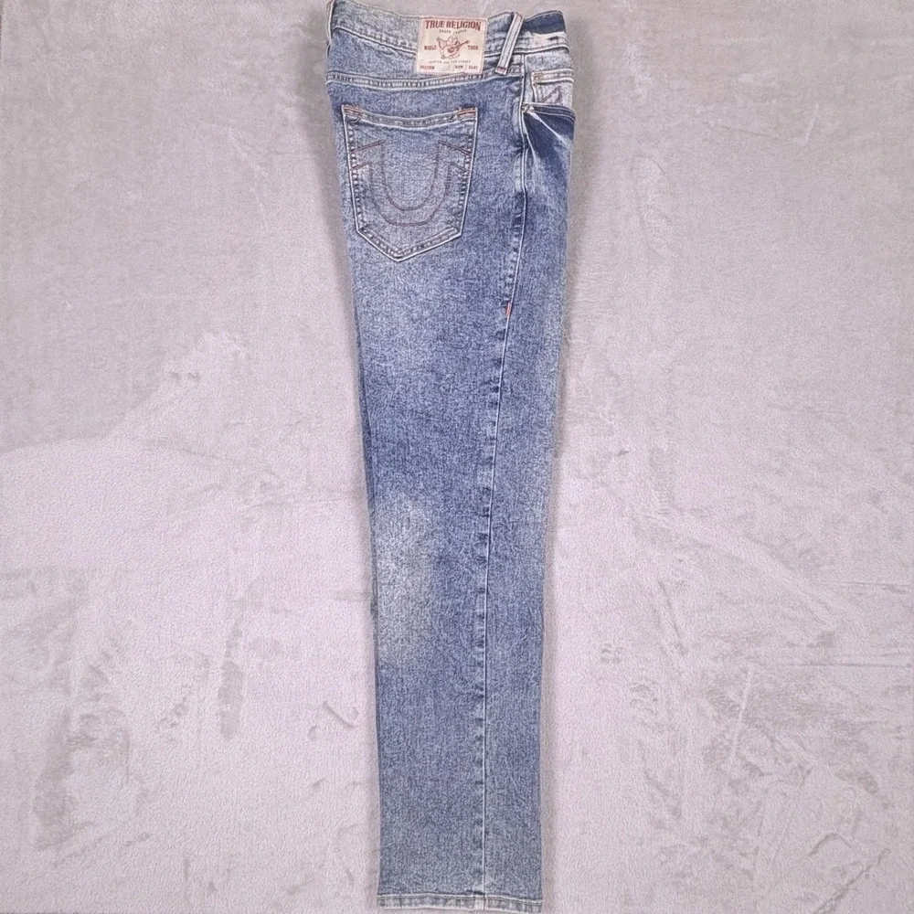 NWT True Religion Ricky Jeans 36 x33 Relaxed Straight Acid Wash Y2K Streetwear